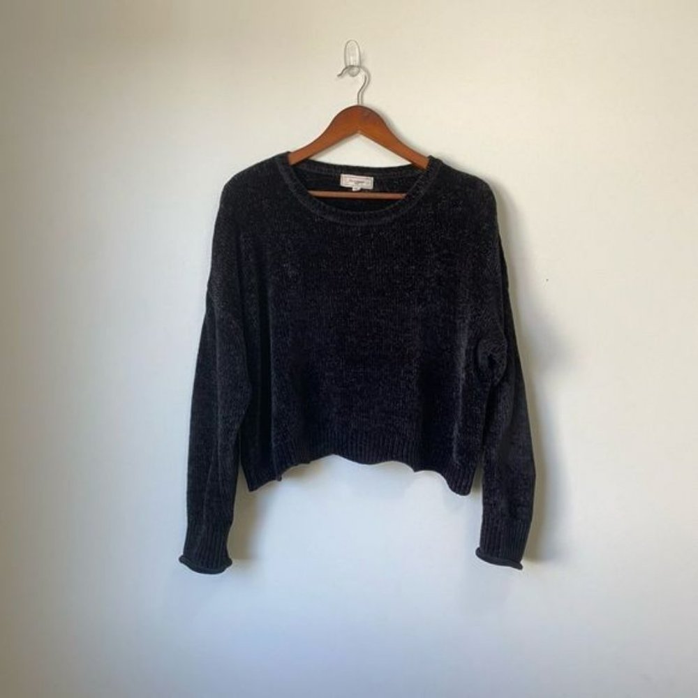 No Comment?Velvet Knit?Sweater Sz XL